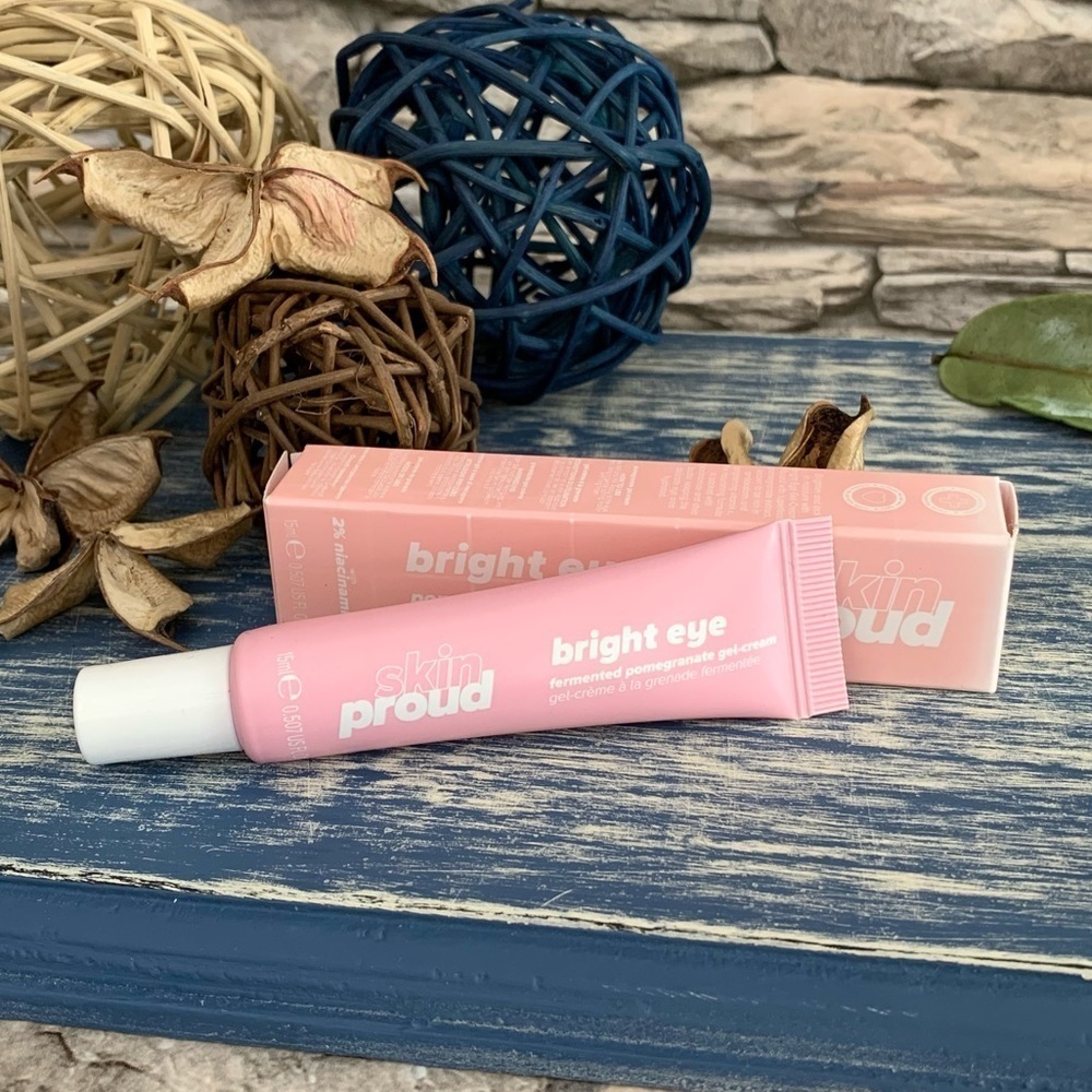New Skin Proud Bright Eye Pomegranate Gel Cream Lightweight Vegan Lottie London